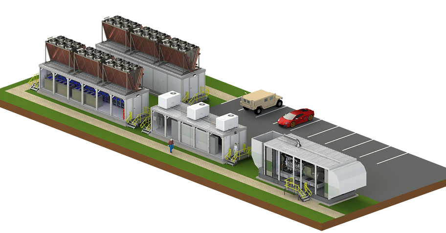 2MW immersion-cooled NOMAD data center illustration